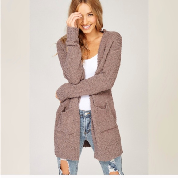 Soft MOCHA Cardigan - Picture 3 of 3